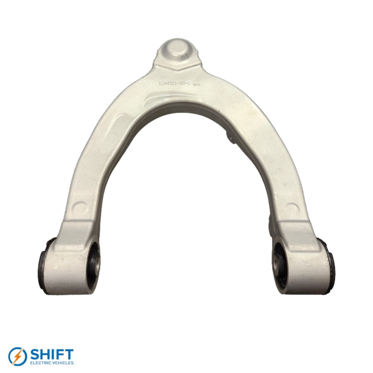 Tesla Model 3/Y Front Upper Control Arm Left Hand - Part 1044321-00-H, precision-engineered suspension component by SHIFT Electric Vehicles
