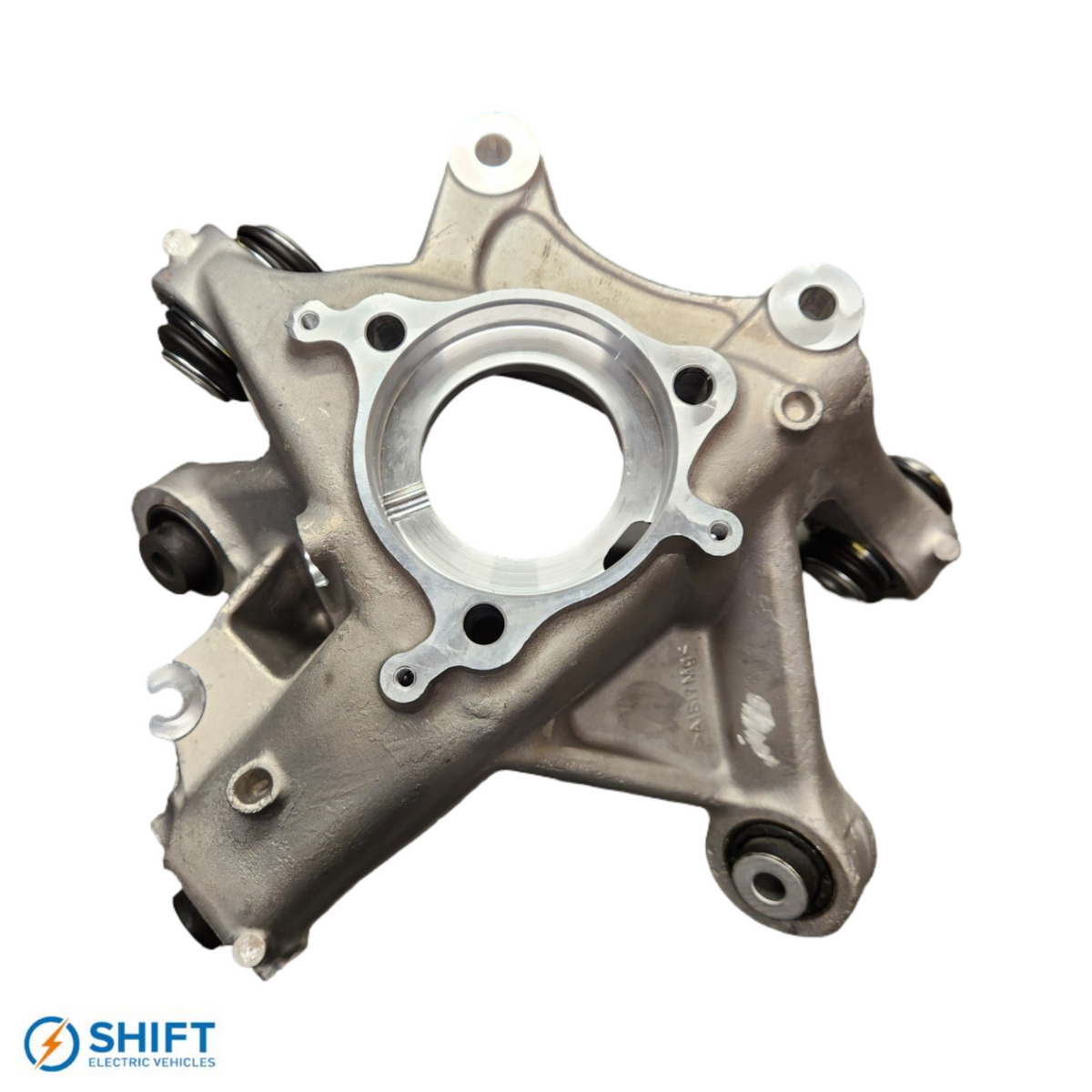 Tesla Model Y Rear Knuckle Left Hand - Part 1188411-00-G, precision-engineered suspension component by SHIFT Electric Vehicles