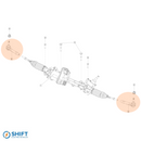 Tesla Model 3/Y Outer Tie Rod End - Part 1044841-00-E, durable and reliable steering component by SHIFT Electric Vehicles