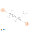 Tesla Model S 2012-2016 Outer Tie Rod End - Part 6007071-00-A, durable and reliable steering component by SHIFT Electric Vehicles