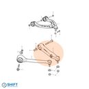 Tesla Model S/X Front Lower Aft Control Arm - Part 1027351-00-C, high-performance suspension component by SHIFT Electric Vehicles