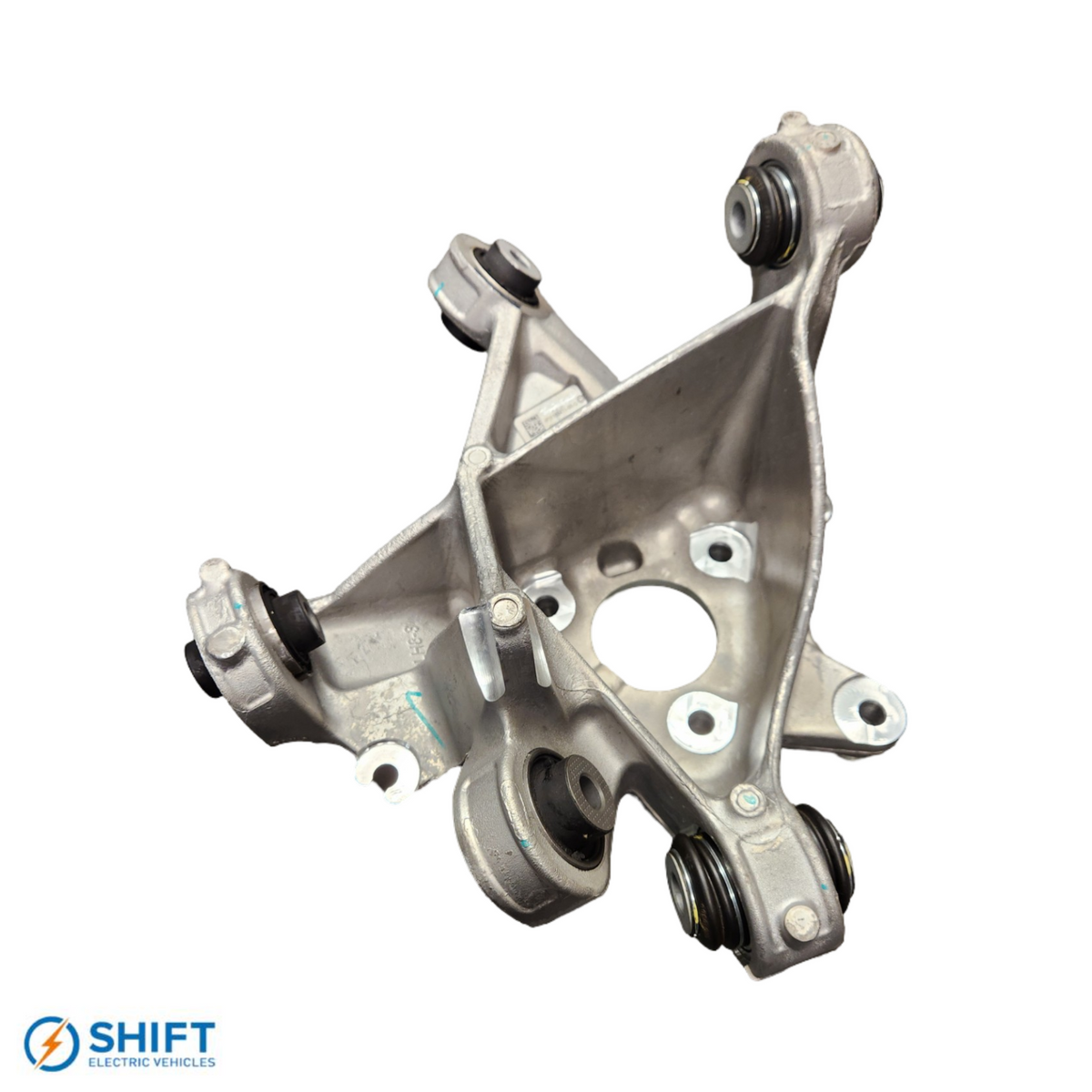 Tesla Model Y Rear Knuckle Left Hand - Part 1188411-00-G, precision-engineered suspension component by SHIFT Electric Vehicles