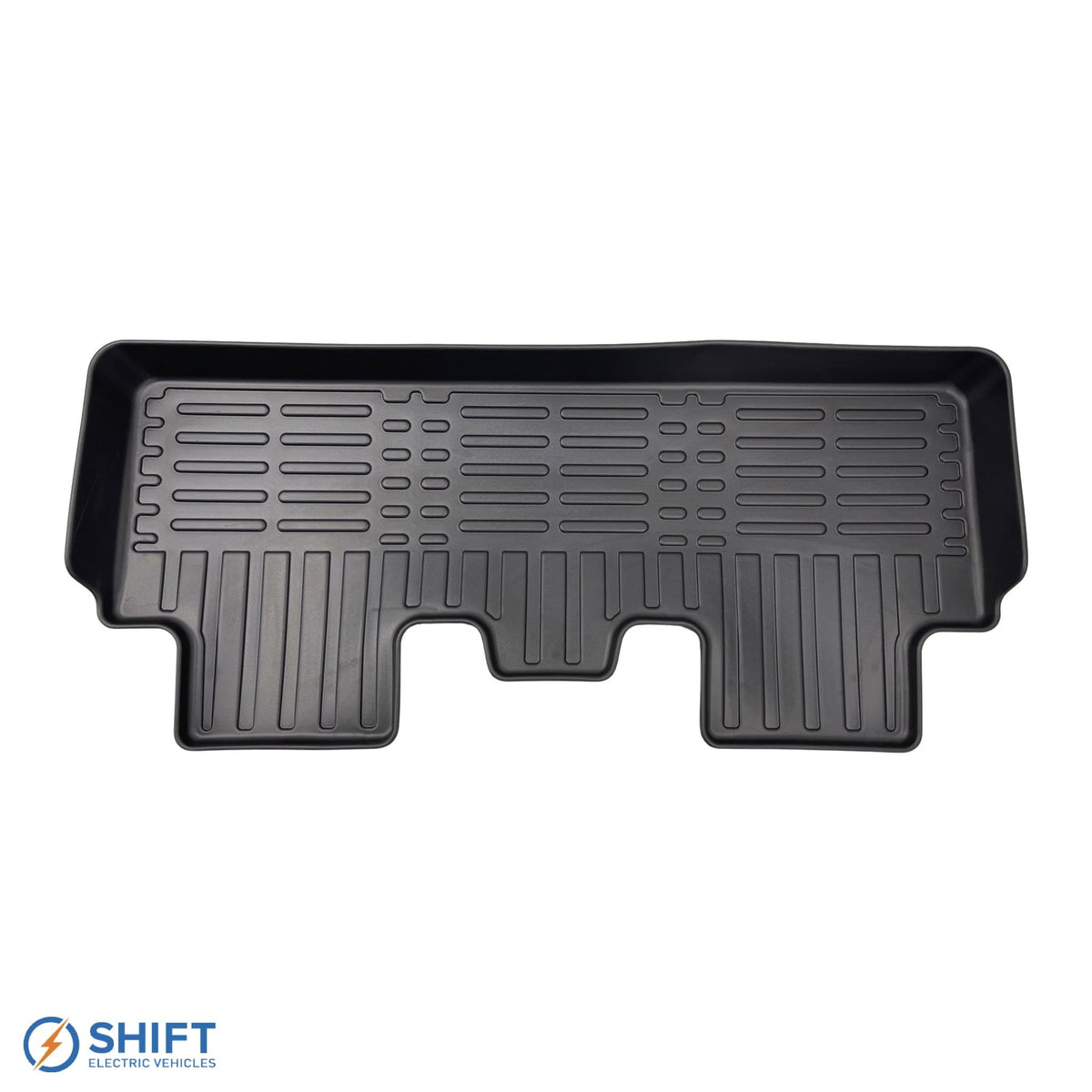 Tesla Model Y Molded Floor Liner Set, durable and custom-fit interior protection by SHIFT Electric Vehicles